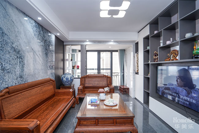 126㎡三居，兩廳變?nèi)龔d+雙風(fēng)格融合，戶型還能這樣設(shè)計(jì)